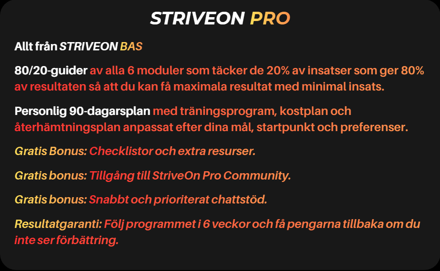 StriveOn Pro