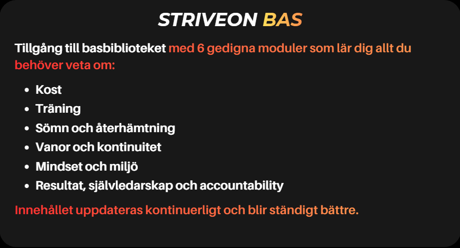 StriveOn Bas